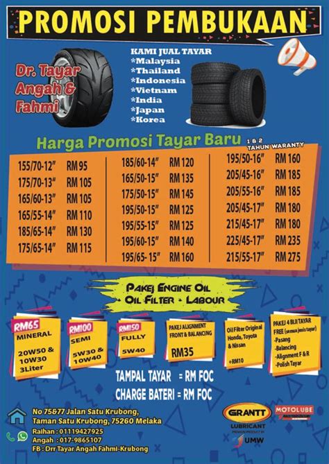 harga tayar kereta saiz 16 2024